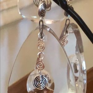 Vintage Crystal Spiral Ornament I